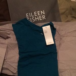 Eileen Fisher Slubby Tee Med